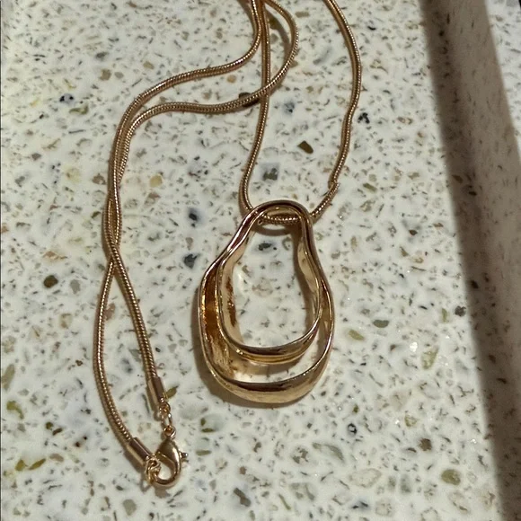 Organic Pendant Necklace - A New Day Gold - Picture 4 of 5